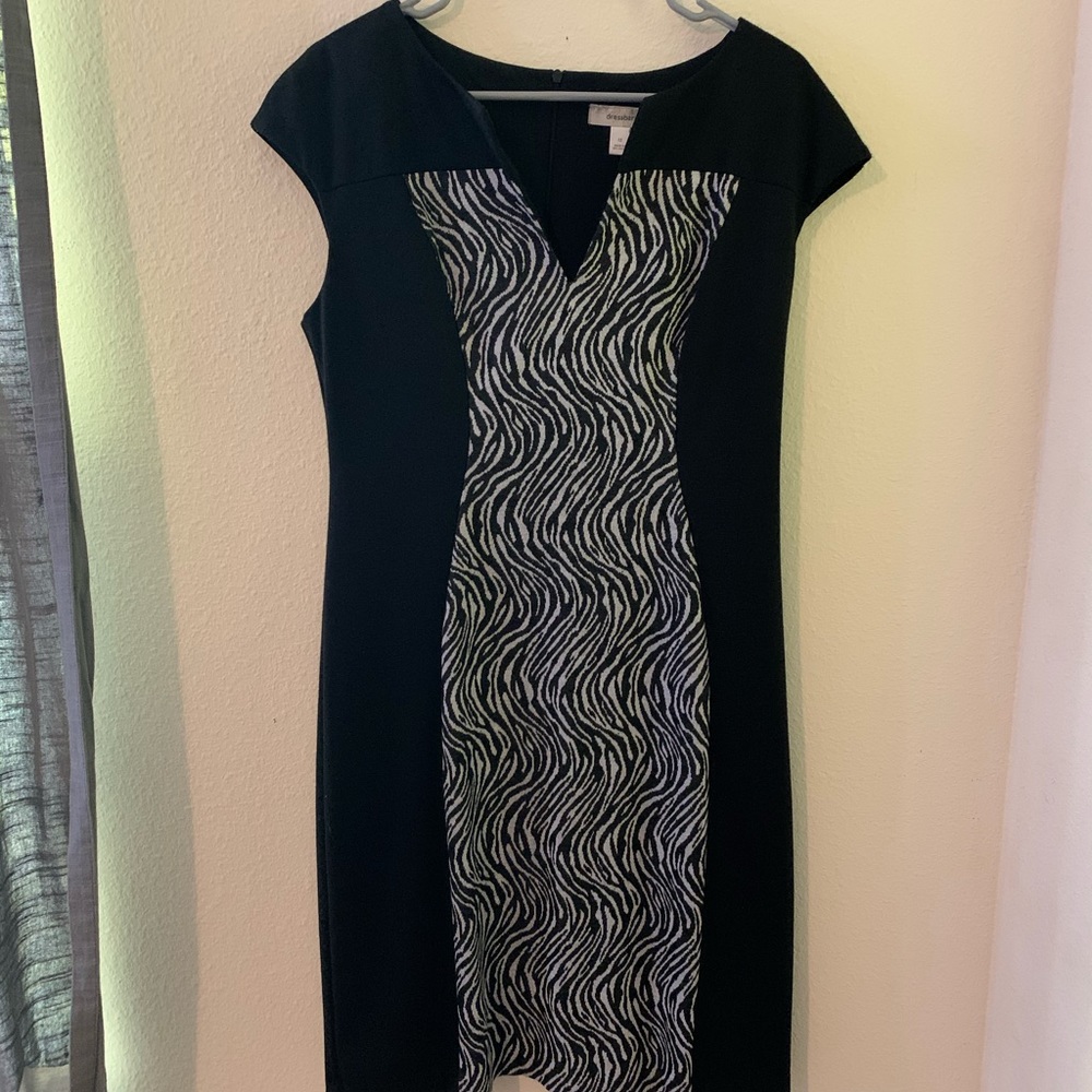 Dress Barn Cocktail Zebra Dress